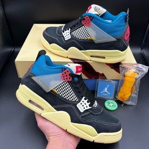 Size 7.5 - Air Jordan 4 Retro Union LA Off Noir 2020